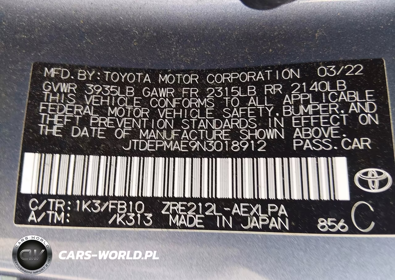 2022 Toyota Corolla Le VIN:JTDEPMAE9N3018912 - 9