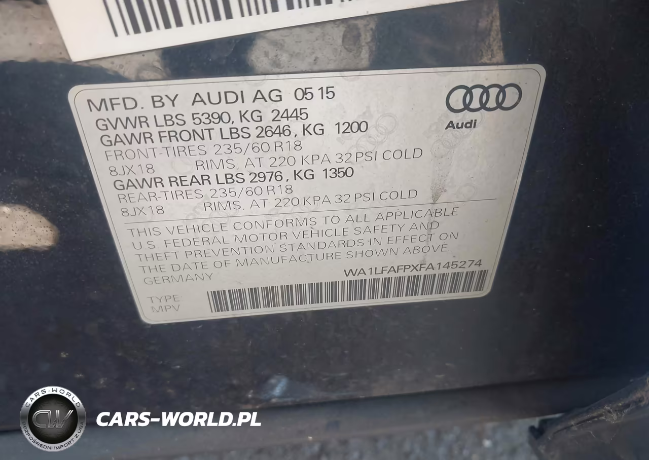 2015 Audi Q5 2.0T Premium VIN:WA1LFAFPXFA145274 - 9