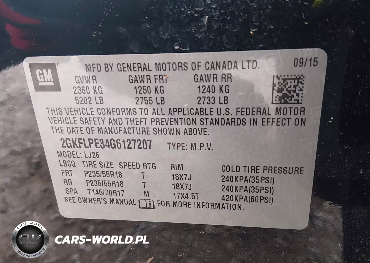 2016 GMC Terrain Slt VIN:2GKFLPE34G6127207 - 9