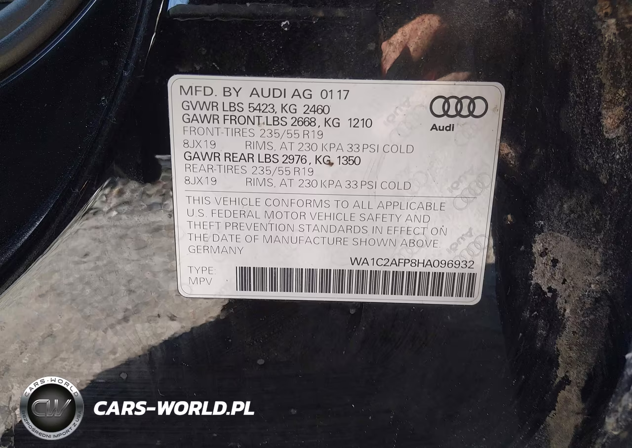 2017 Audi Q5 2.0T Premium VIN:WA1C2AFP8HA096932 - 9