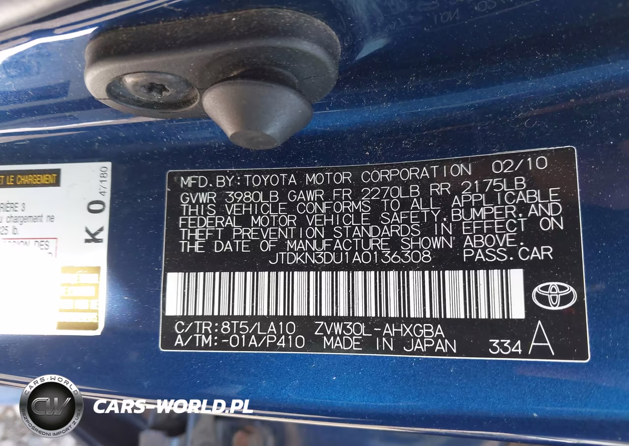 2010 Toyota Prius V VIN:JTDKN3DU1A0136308 - 9