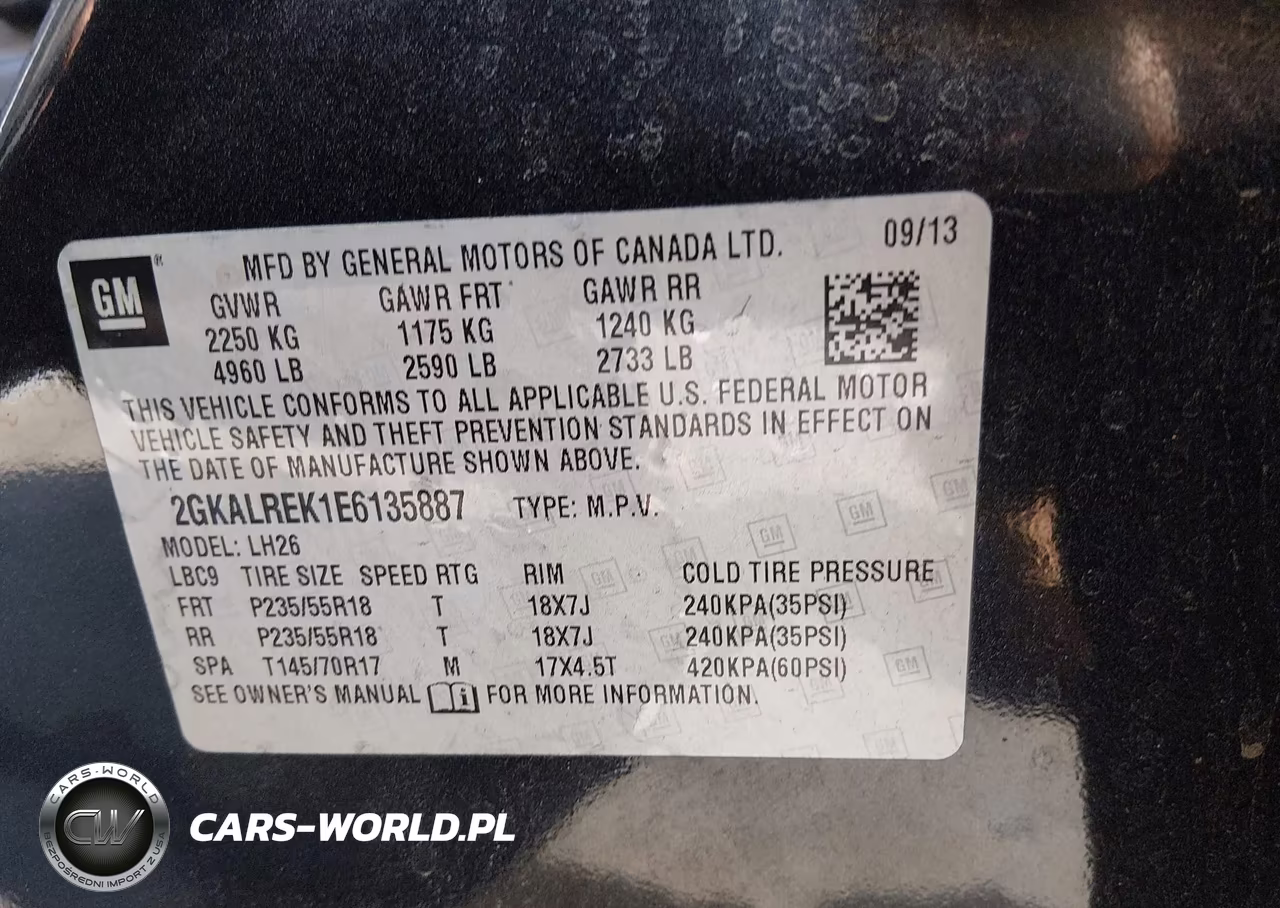 2014 GMC Terrain Sle-2 VIN:2GKALREK1E6135887 - 9