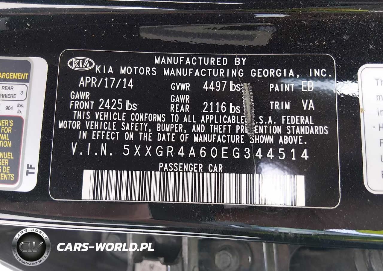 2014 Kia Optima Sxl Turbo VIN:5XXGR4A60EG344514 - 9