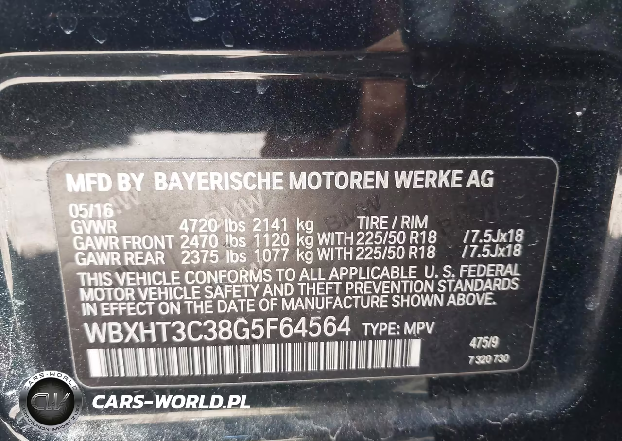 2016 BMW X1 xDrive28I VIN:WBXHT3C38G5F64564 - 9