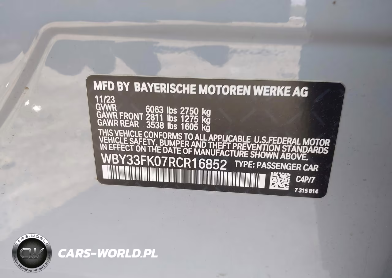 2024 BMW I5 Edrive40 VIN:WBY33FK07RCR16852 - 9