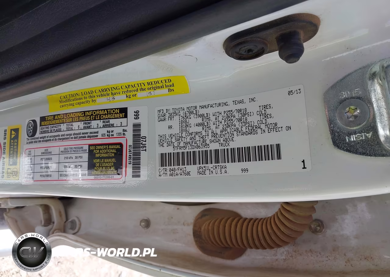 2013 Toyota Tundra Grade 4.6L V8 VIN:5TFRM5F13DX063955 - 9