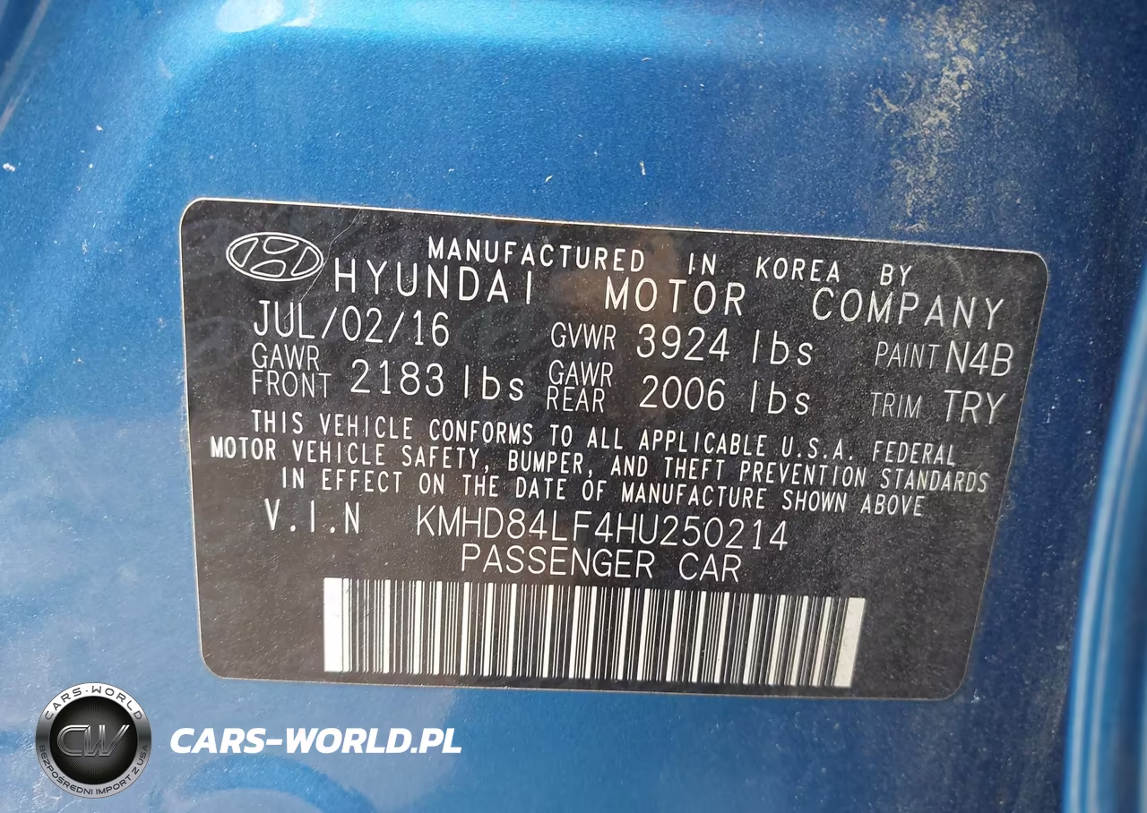 2017 Hyundai Elantra Value Edition VIN:KMHD84LF4HU250214 - 9