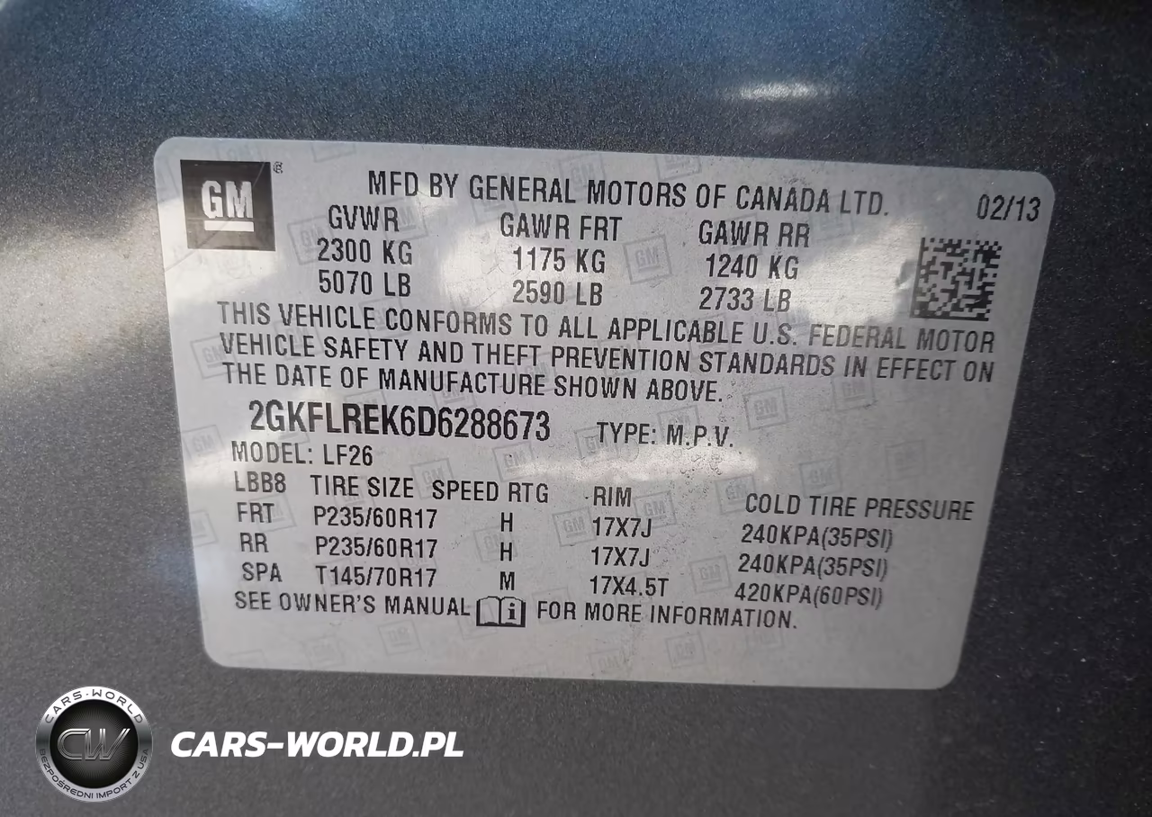 2013 GMC Terrain Sle-1 VIN:2GKFLREK6D6288673 - 9