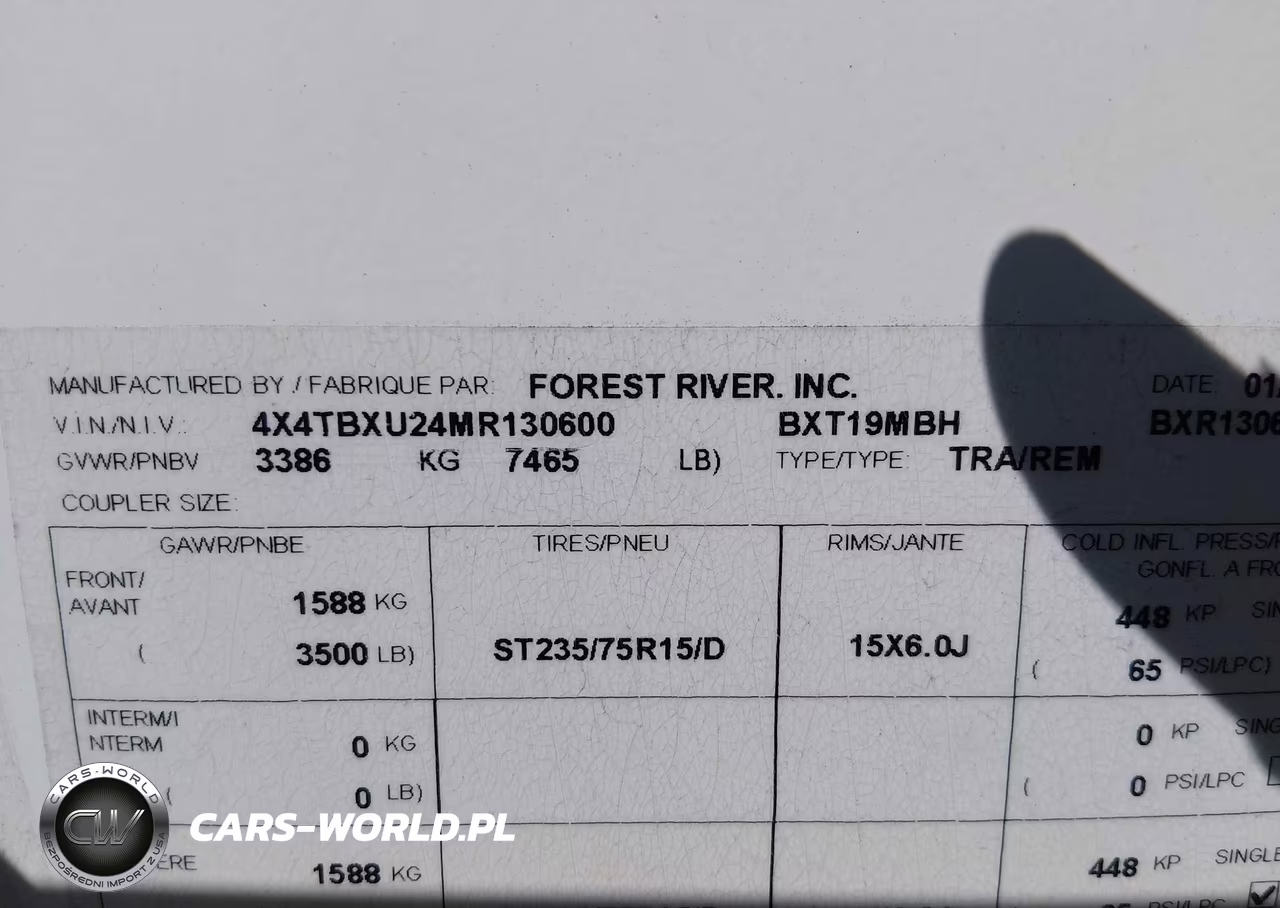 2021 Forest River Other VIN:4X4TBXU24MR130600 - 9