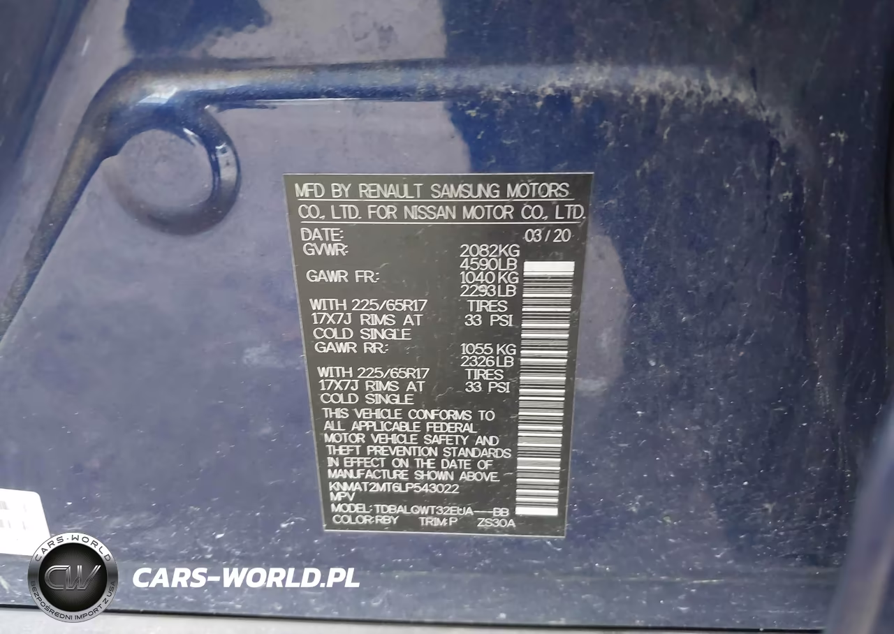 2020 Nissan Rogue Sv Fwd VIN:KNMAT2MT6LP543022 - 9