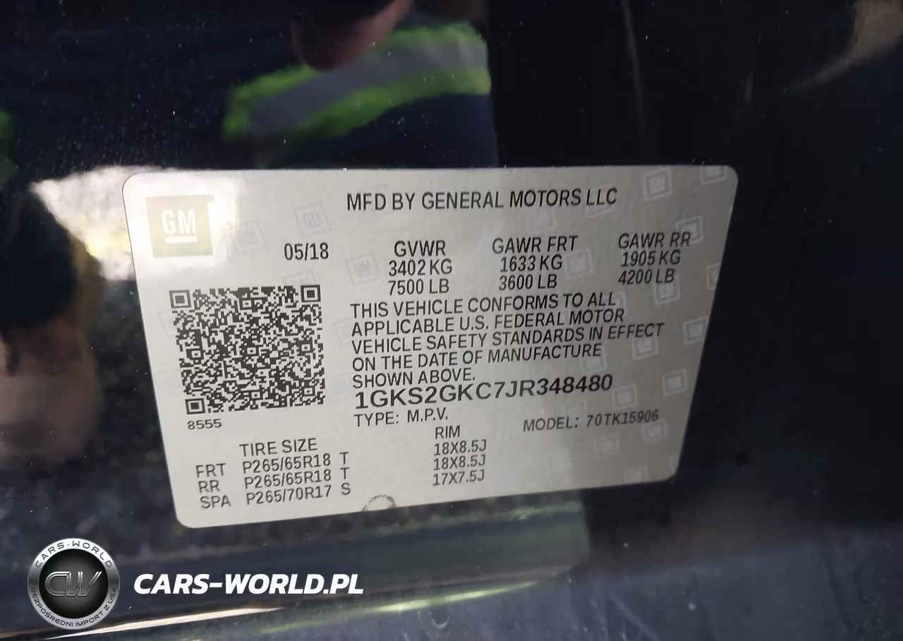 2018 GMC Yukon Xl Slt VIN:1GKS2GKC7JR348480 - 9