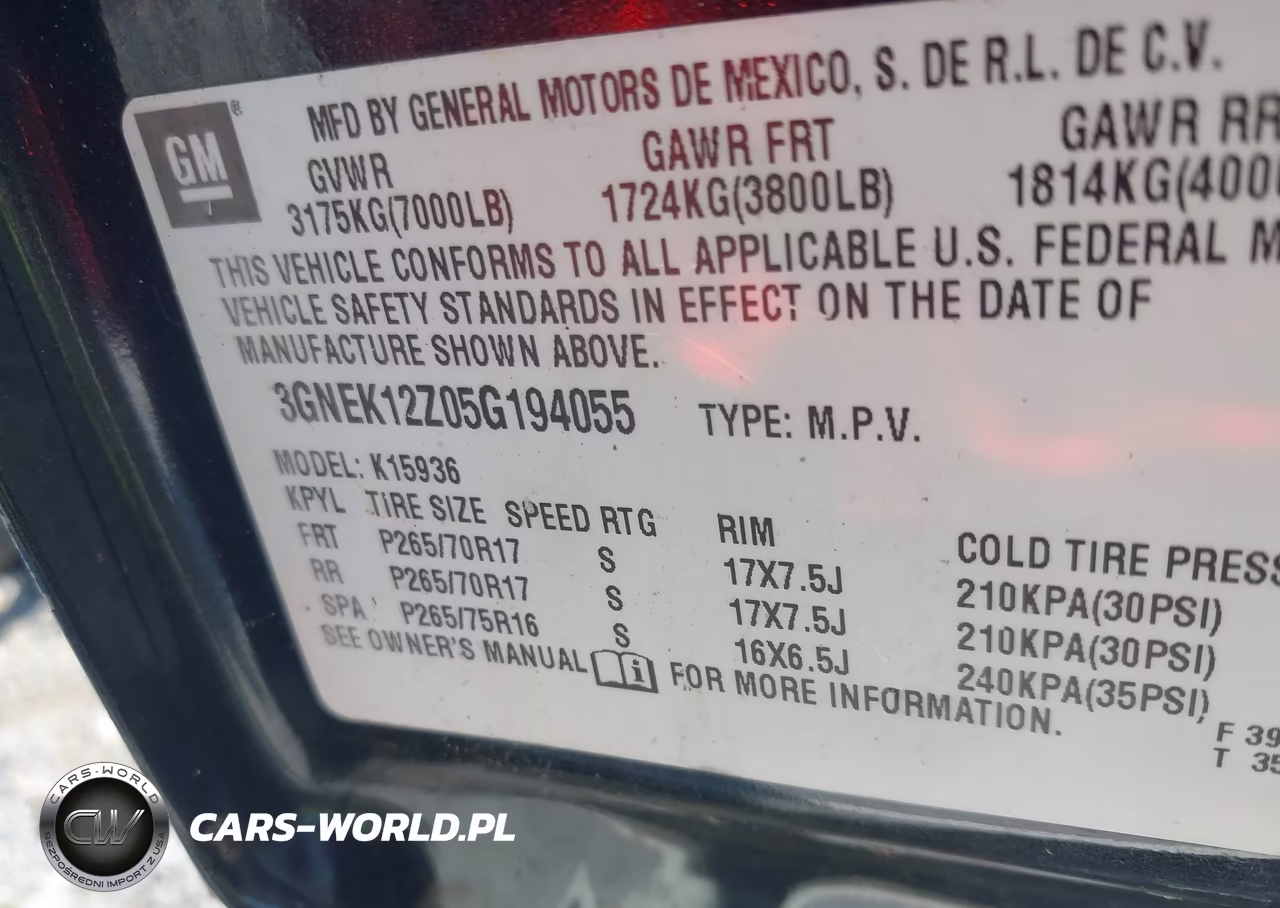 2005 Chevrolet Avalanche 1500 Z71 VIN:3GNEK12Z05G194055 - 9