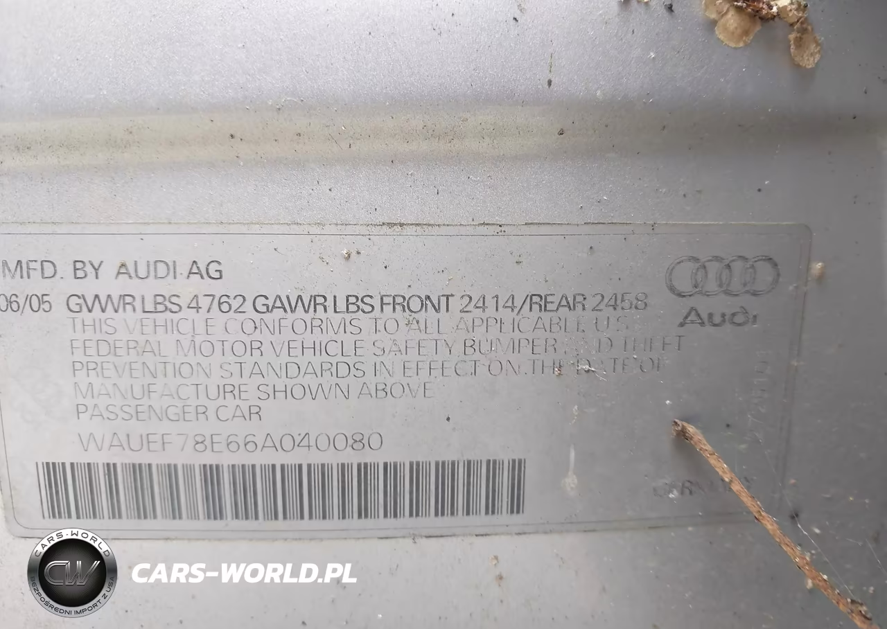 2006 Audi A4 2.0T VIN:WAUEF78E66A040080 - 9