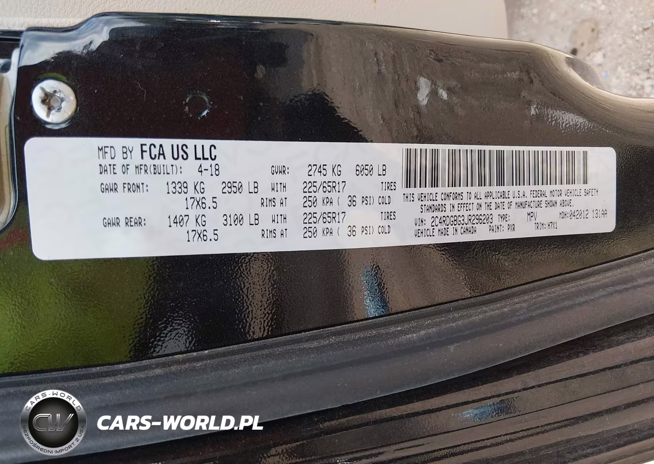 2018 Dodge Grand Caravan Se VIN:2C4RDGBG3JR296203 - 9