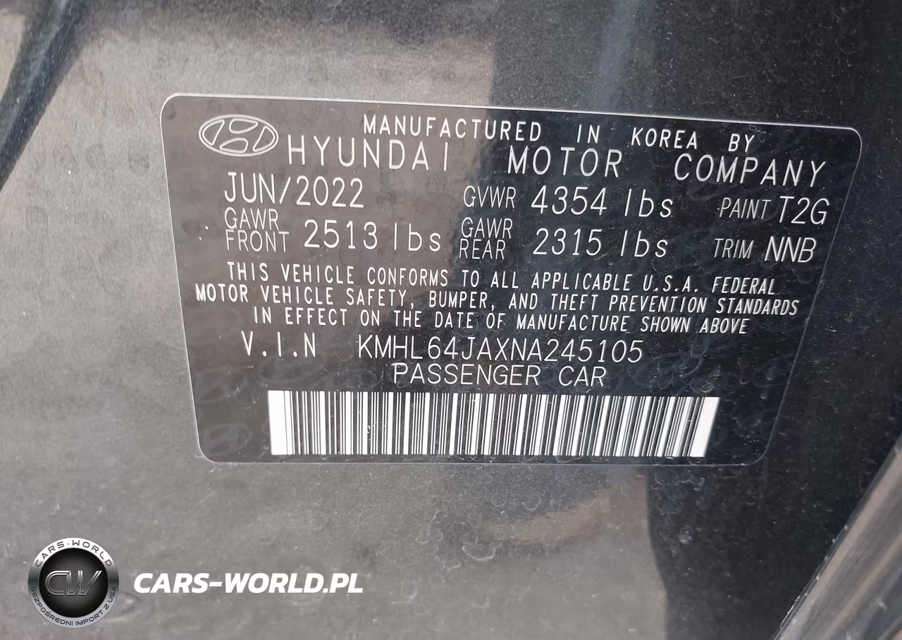 2022 Hyundai Sonata Sel VIN:KMHL64JAXNA245105 - 9