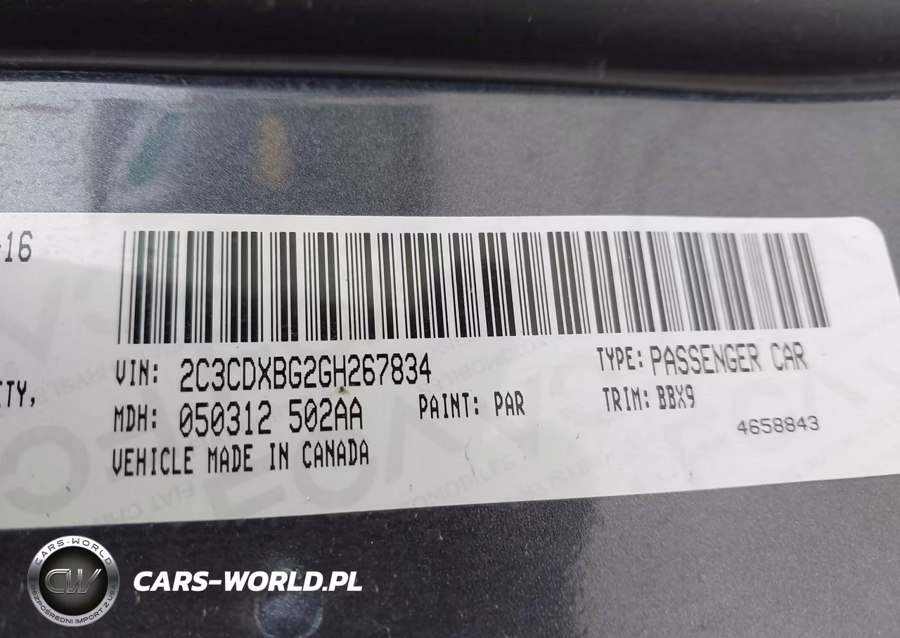 2016 Dodge Charger Se VIN:2C3CDXBG2GH267834 - 9