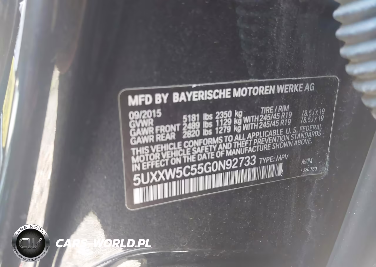 2016 BMW X4 xDrive35I VIN:5UXXW5C55G0N92733 - 9