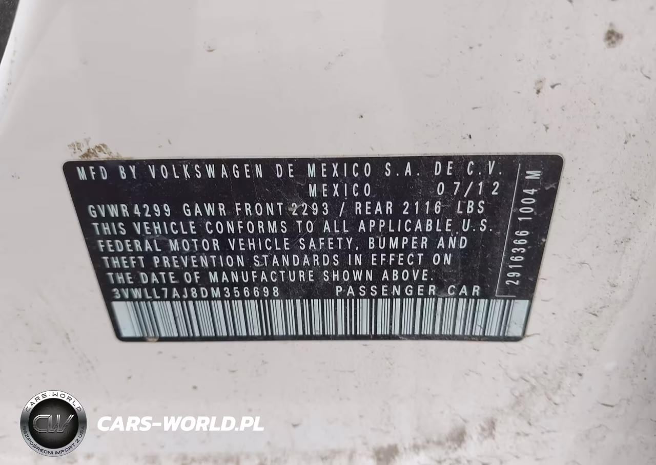 2013 Volkswagen Jetta 2.0L Tdi VIN:3VWLL7AJ8DM356698 - 9