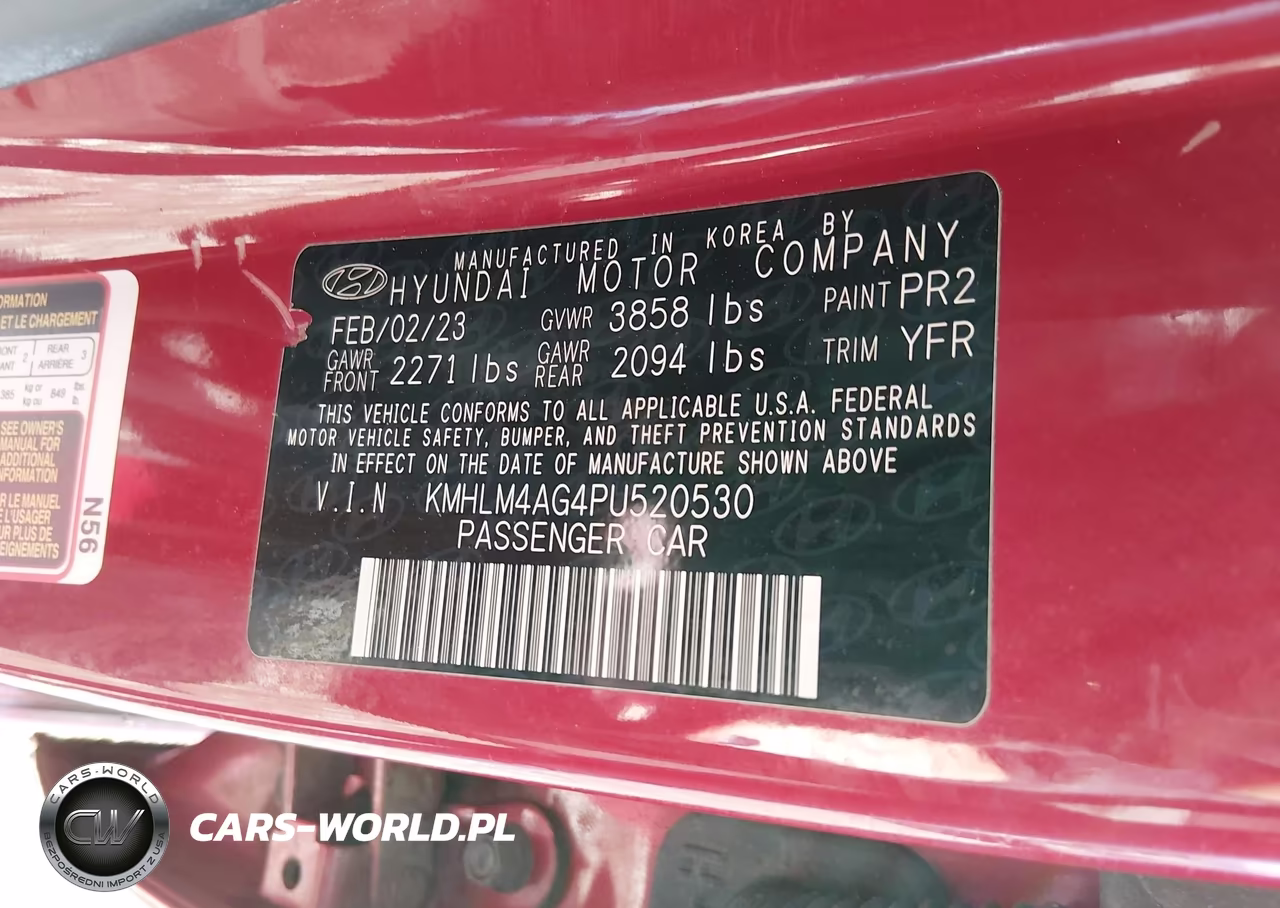 2023 Hyundai Elantra Sel VIN:KMHLM4AG4PU520530 - 9