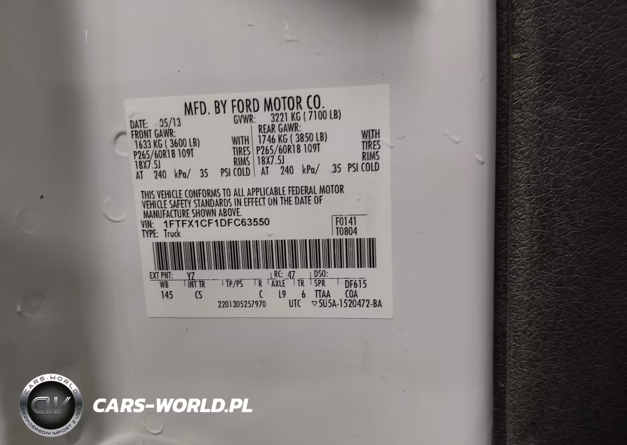 2013 Ford F-150 Stx VIN:1FTFX1CF1DFC63550 - 9