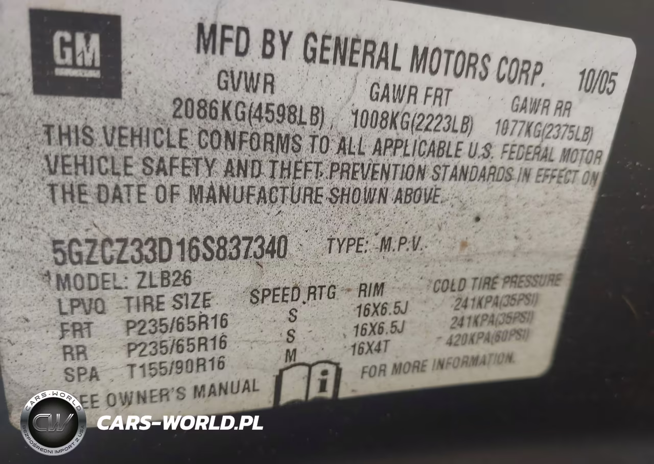 2006 Saturn Vue 4 Cyl VIN:5GZCZ33D16S837340 - 9