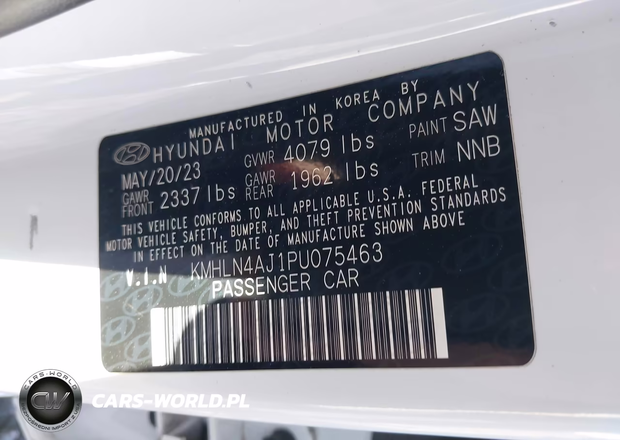 2023 Hyundai Elantra Hybrid Limited VIN:KMHLN4AJ1PU075463 - 9
