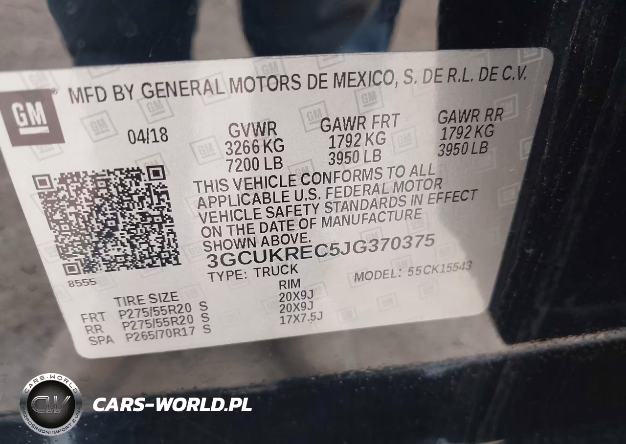 2018 Chevrolet Silverado 1500 2Lt VIN:3GCUKREC5JG370375 - 9