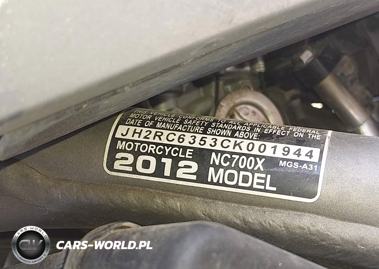 2012 Honda Nc700X VIN:JH2RC6353CK001944 - 10