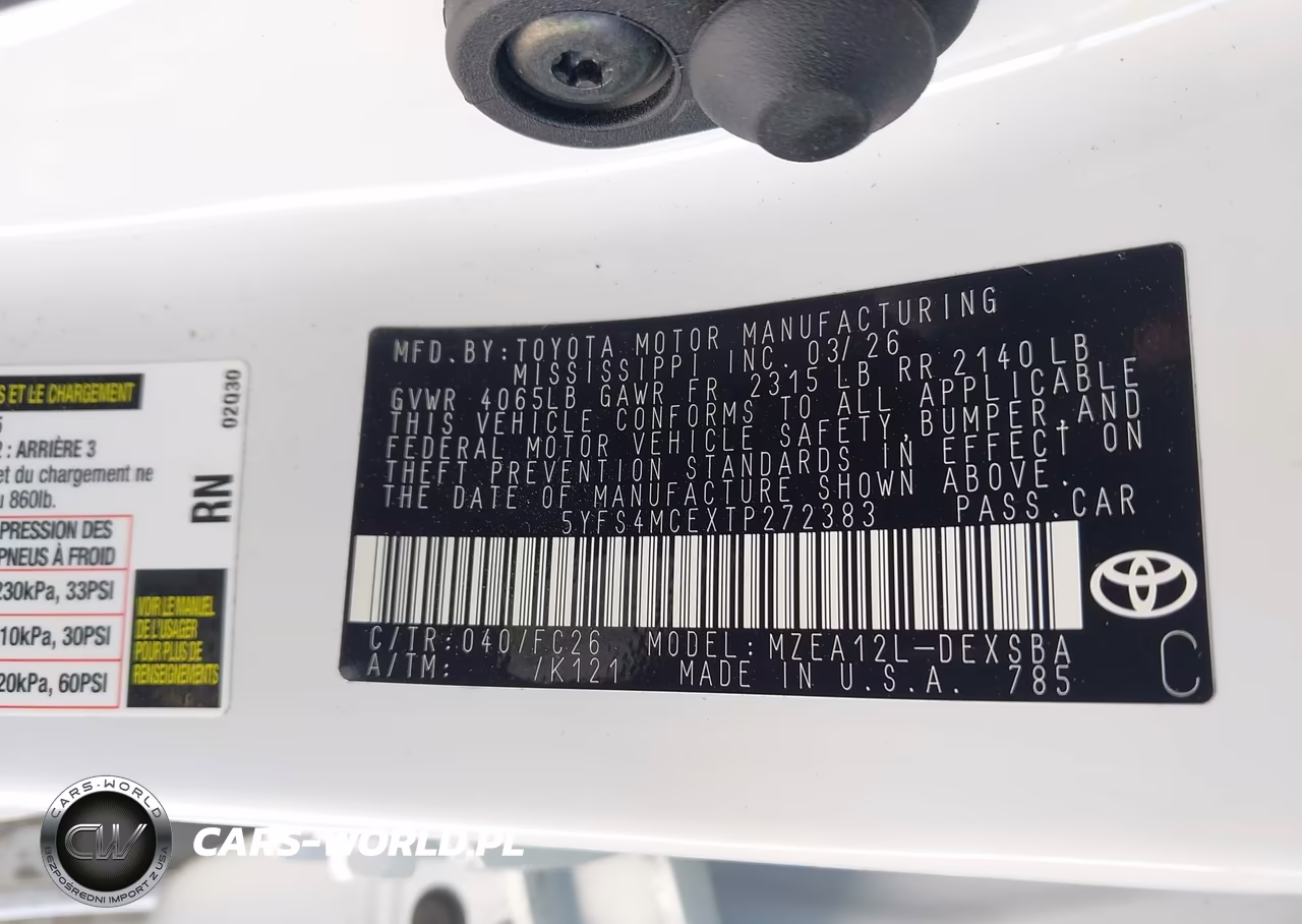 2026 Toyota Corolla Se VIN:5YFS4MCEXTP272383 - 9