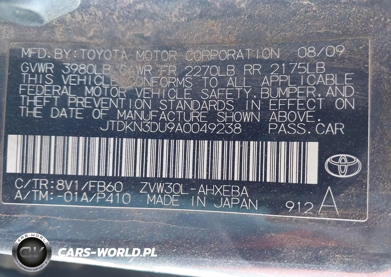 2010 Toyota Prius Ii VIN:JTDKN3DU9A0049238 - 9