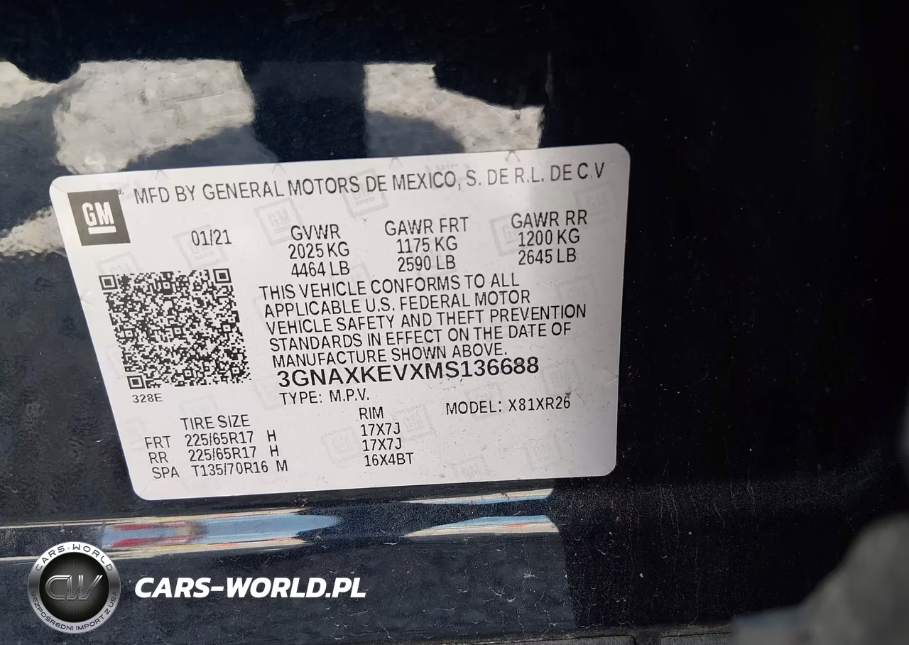 2021 Chevrolet Equinox Fwd Lt VIN:3GNAXKEVXMS136688 - 9