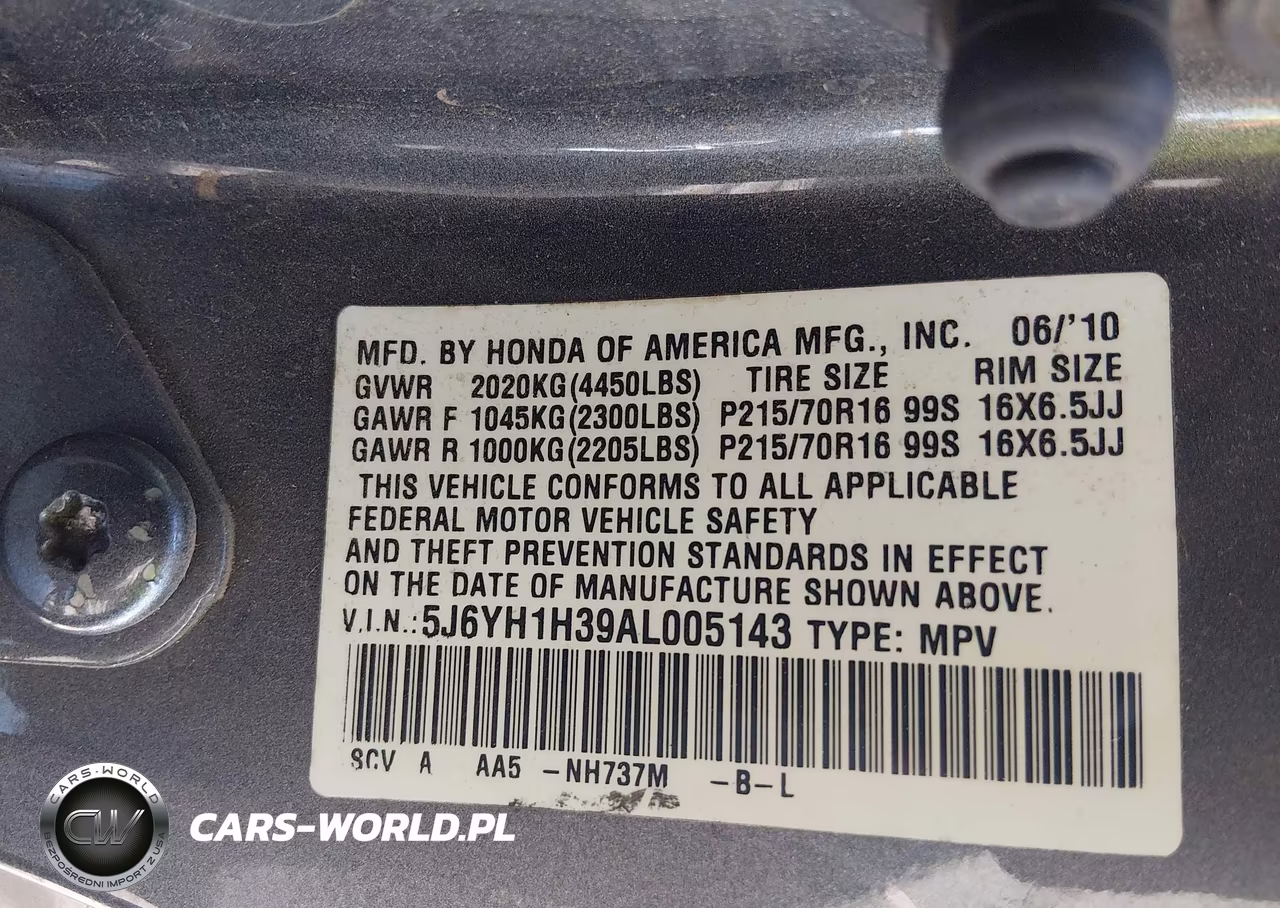 2010 Honda Element Lx VIN:5J6YH1H39AL005143 - 9