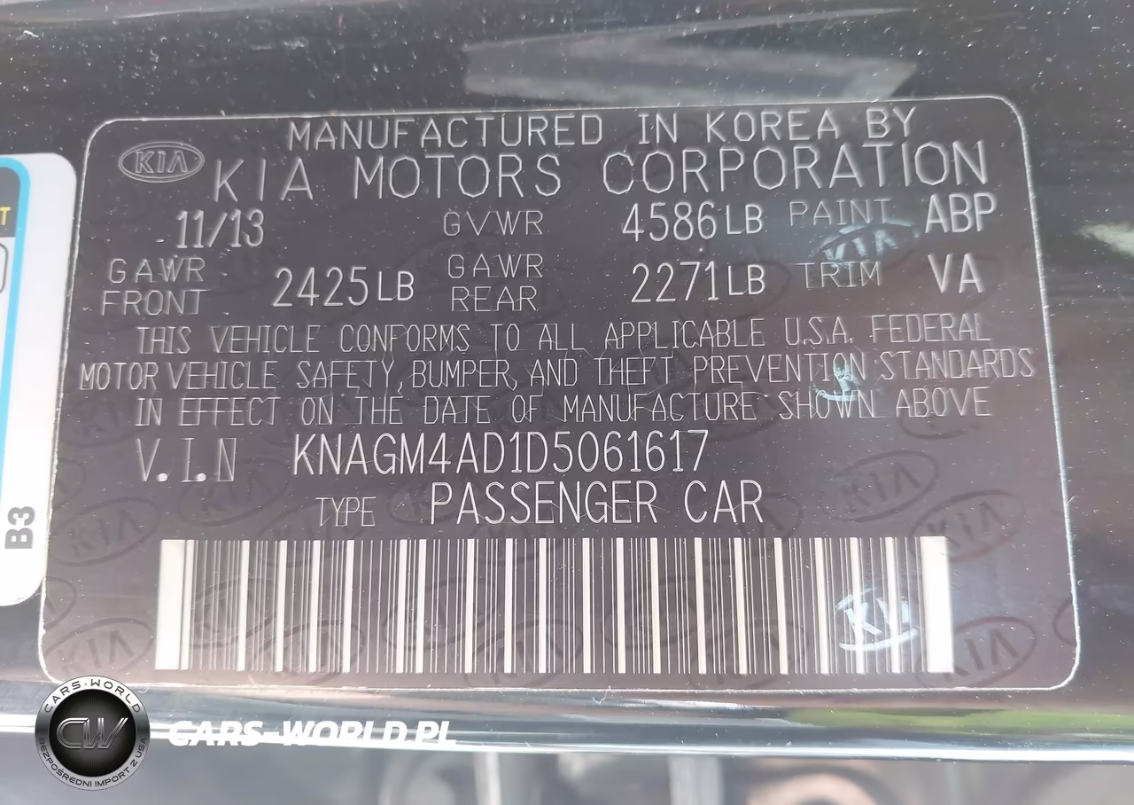 2013 Kia Optima Hybrid Lx VIN:KNAGM4AD1D5061617 - 9