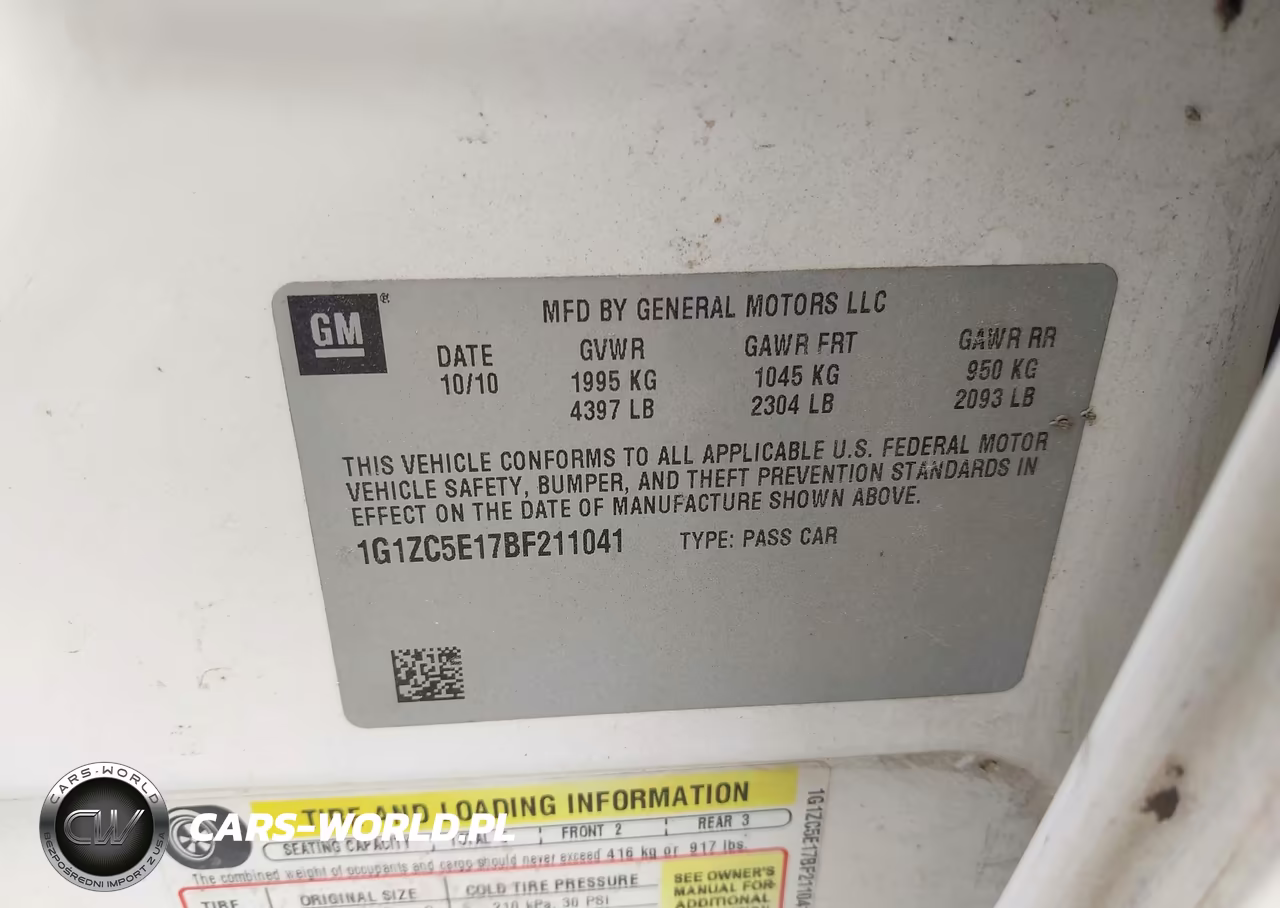 2011 Chevrolet Malibu 1Lt VIN:1G1ZC5E17BF211041 - 9