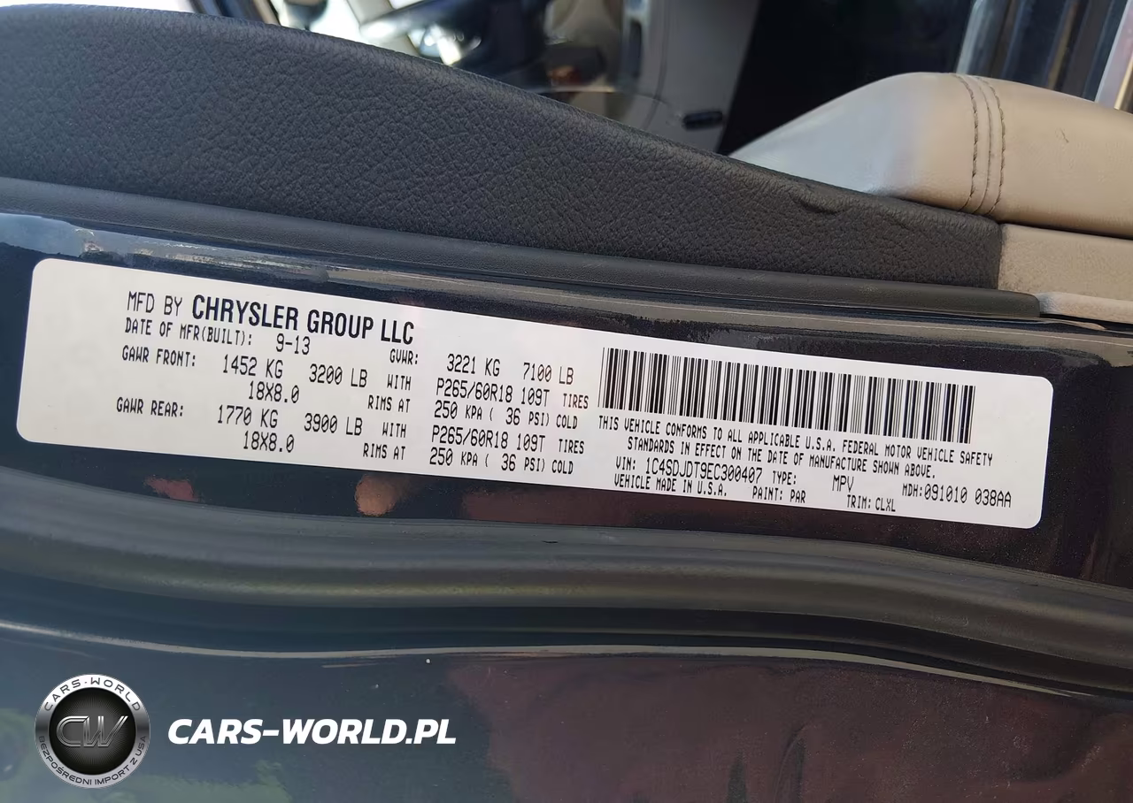 2014 Dodge Durango Limited VIN:1C4SDJDT9EC300407 - 9