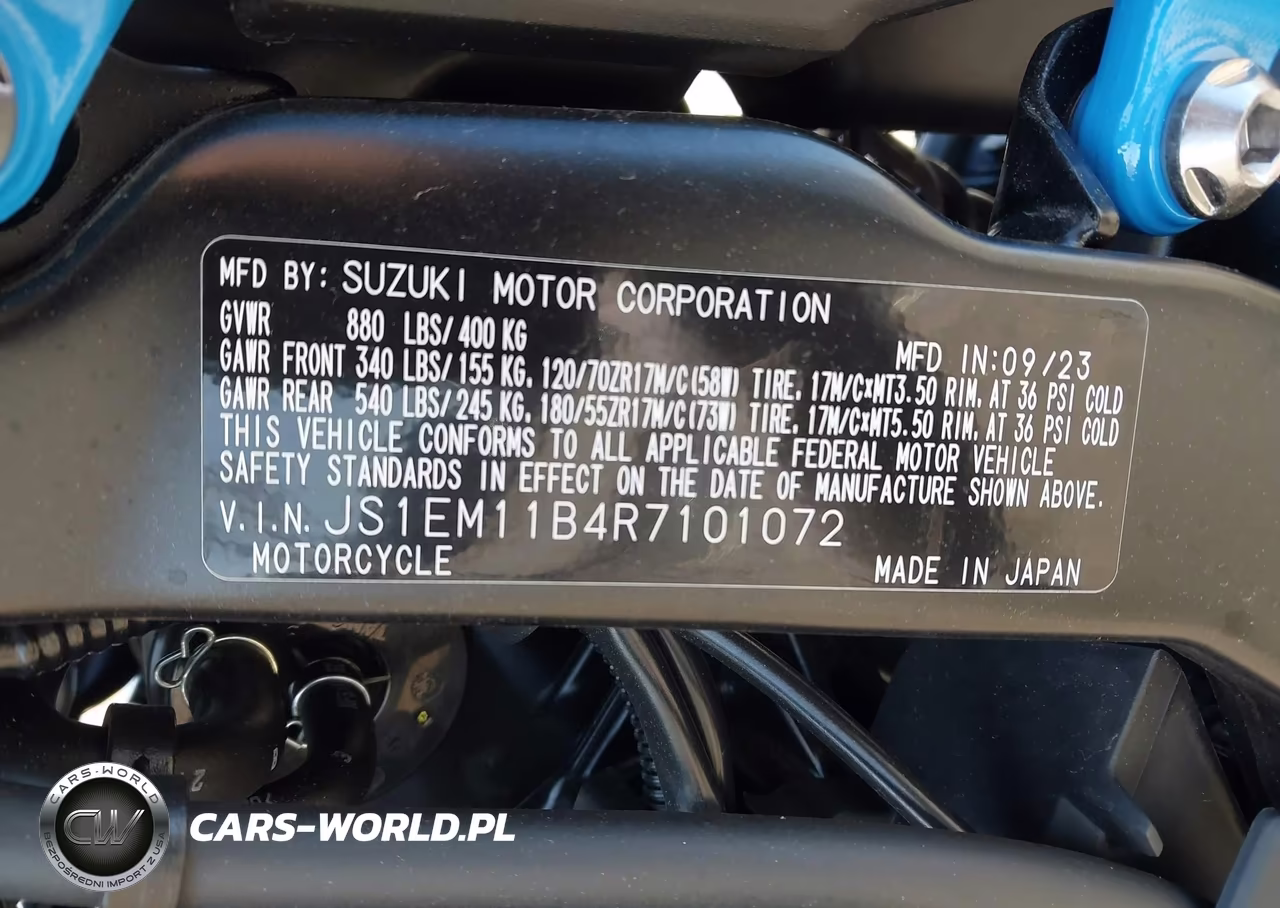 2024 Suzuki Gsx800 R VIN:JS1EM11B4R7101072 - 10