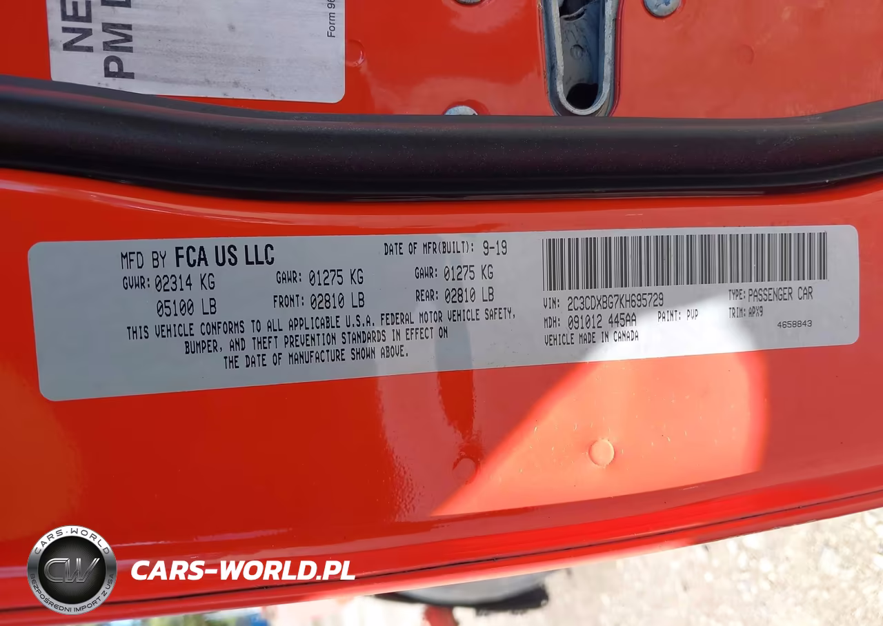 2019 Dodge Charger Sxt Rwd VIN:2C3CDXBG7KH695729 - 9