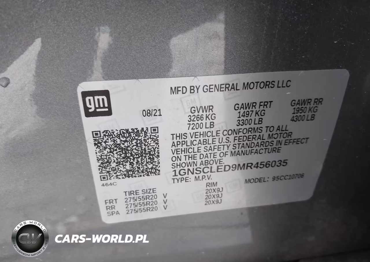 2021 Chevrolet Tahoe 2Wd Commercial Fleet VIN:1GNSCLED9MR456035 - 9
