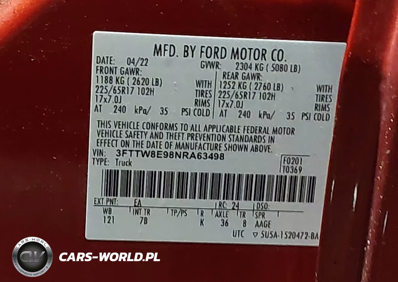 2022 Ford Maverick Xlt VIN:3FTTW8E98NRA63498 - 9