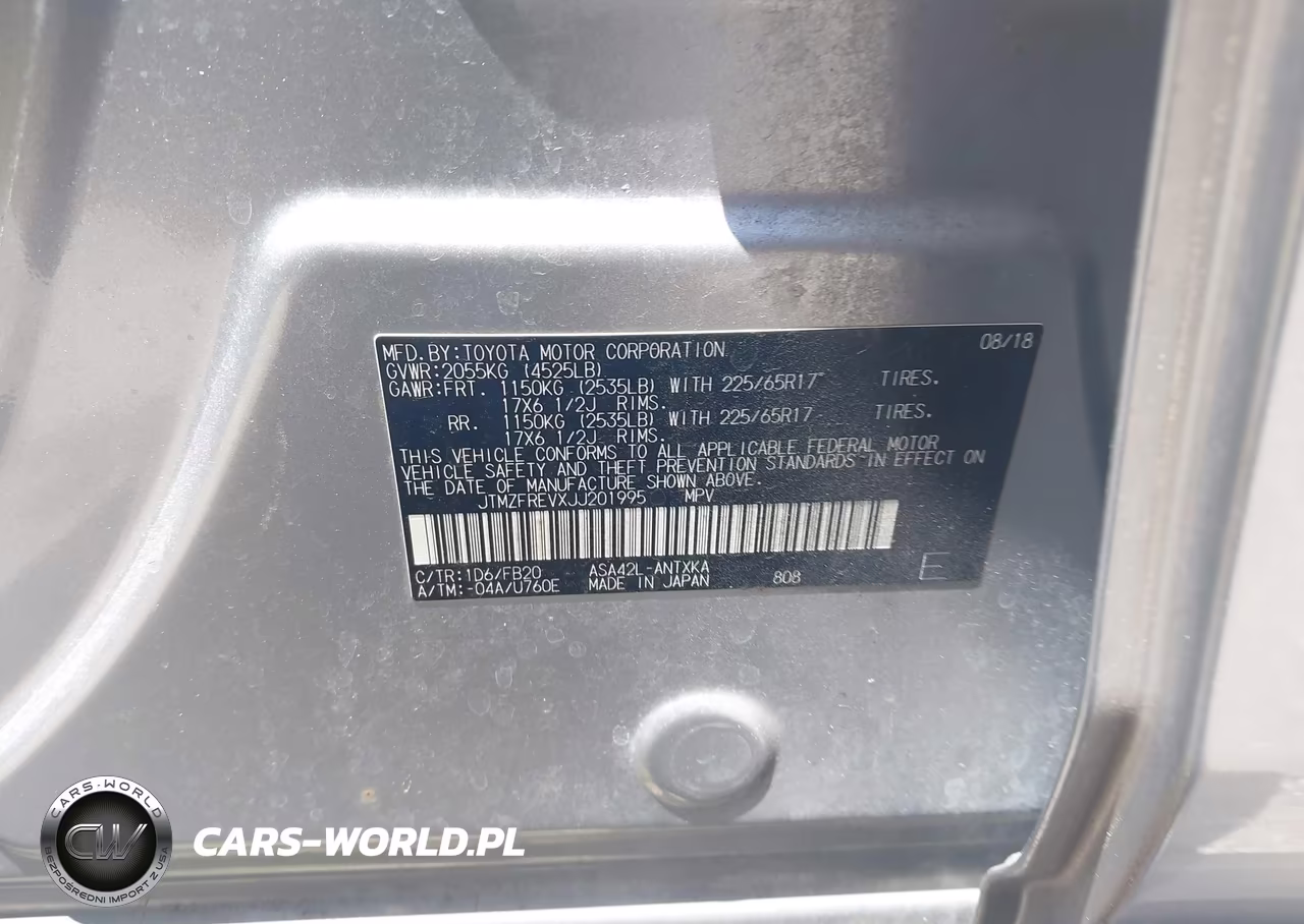 2018 Toyota Rav4 Le VIN:JTMZFREVXJJ201995 - 9