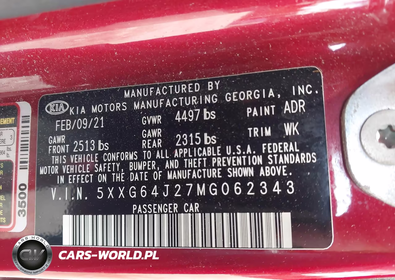 2021 Kia K5 Gt-Line VIN:5XXG64J27MG062343 - 9