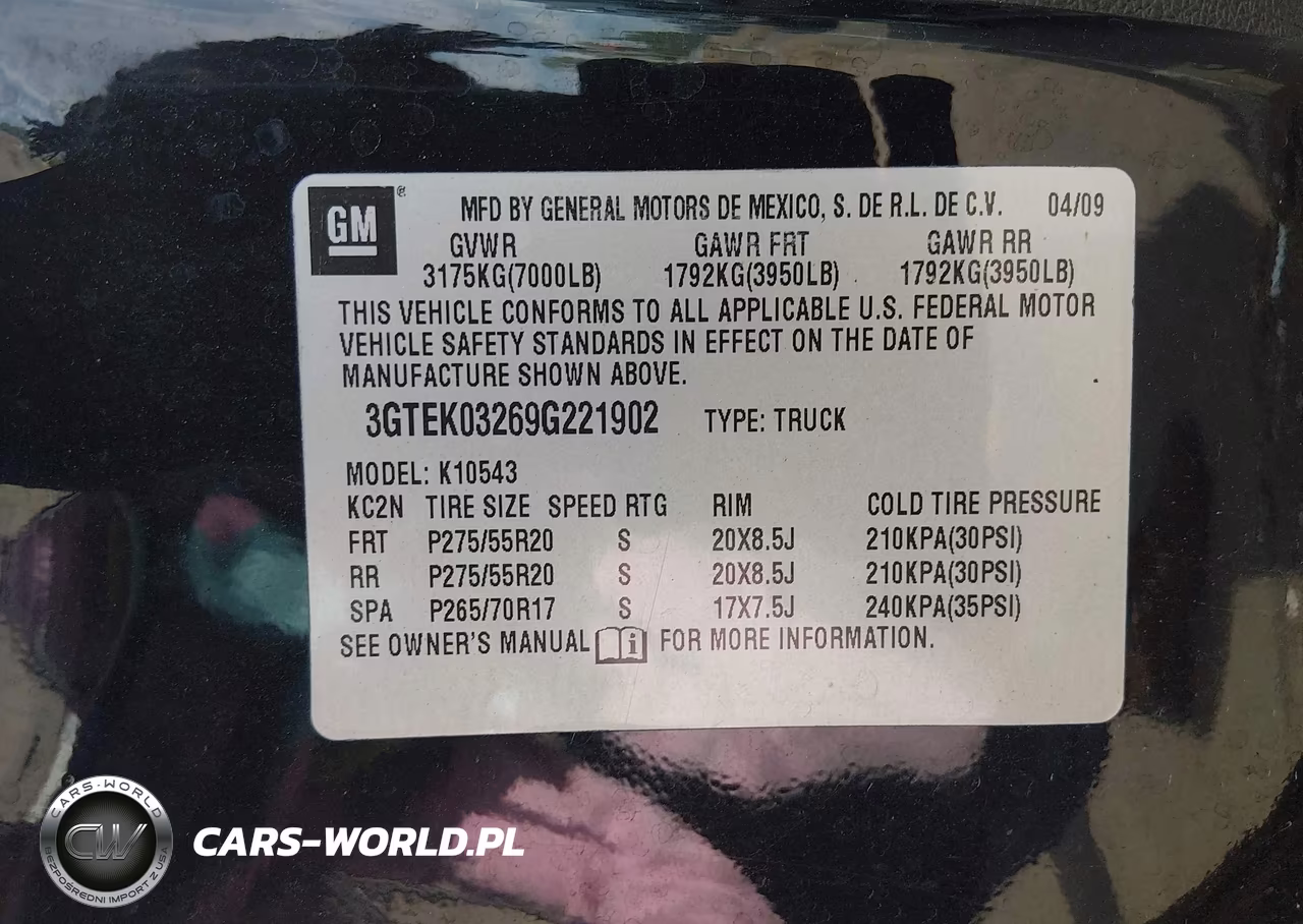 2009 GMC Sierra 1500 Denali VIN:3GTEK03269G221902 - 9