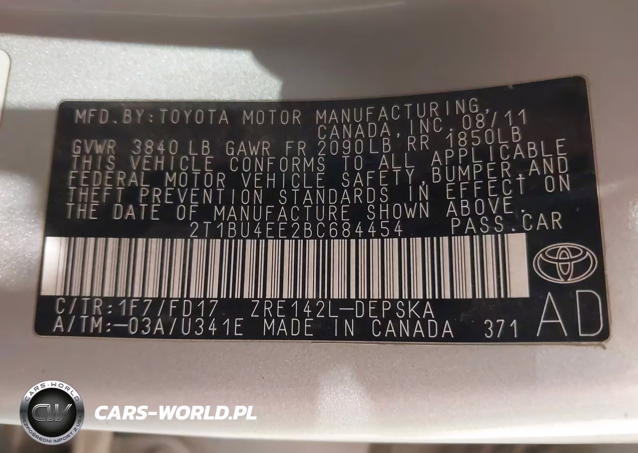 2011 Toyota Corolla S VIN:2T1BU4EE2BC684454 - 9