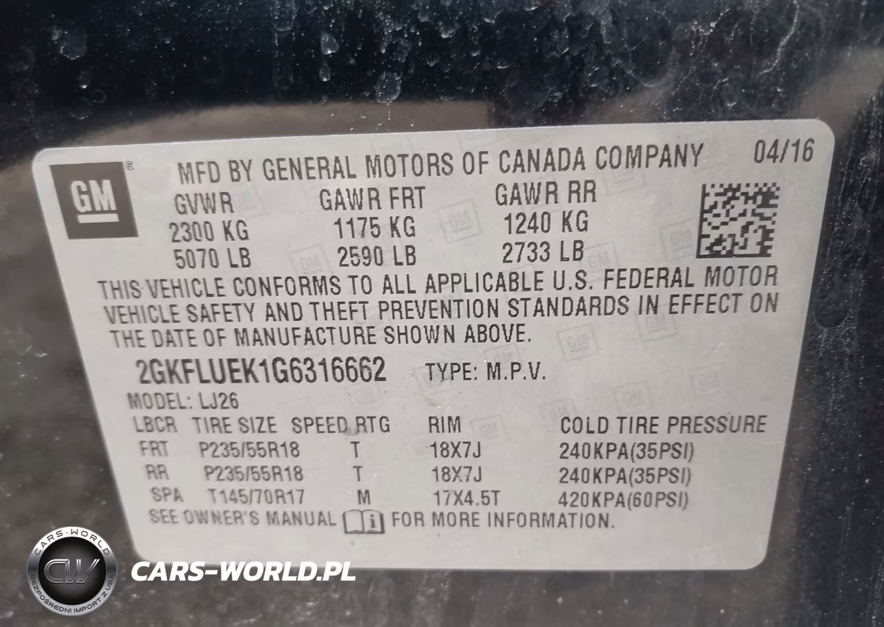 2016 GMC Terrain Slt VIN:2GKFLUEK1G6316662 - 9