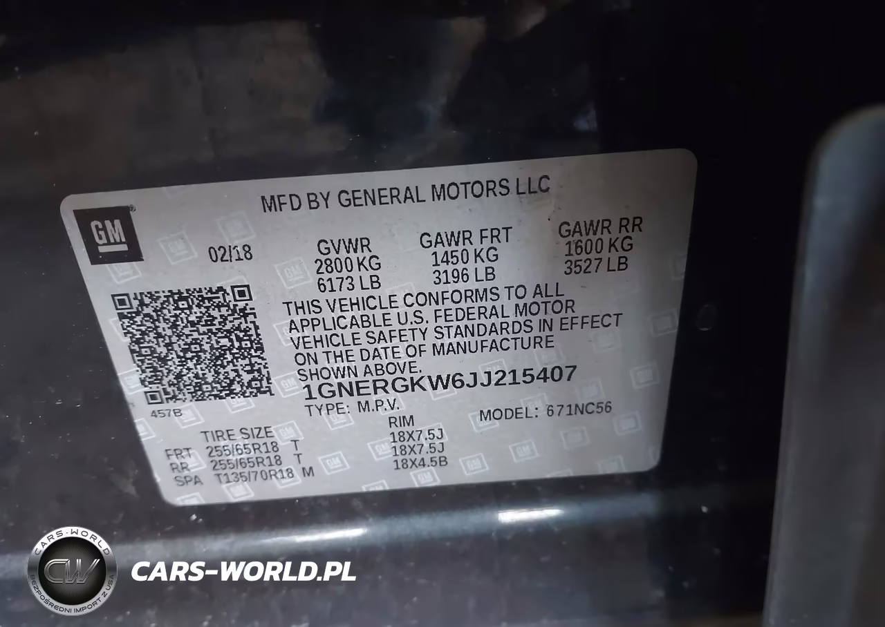 2018 Chevrolet Traverse 1Lt VIN:1GNERGKW6JJ215407 - 9