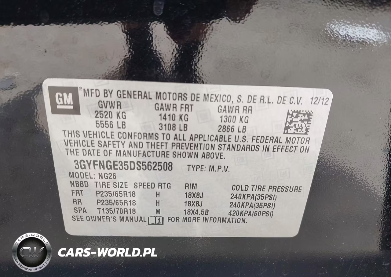 2013 Cadillac Srx Luxury Collection VIN:3GYFNGE35DS562508 - 9
