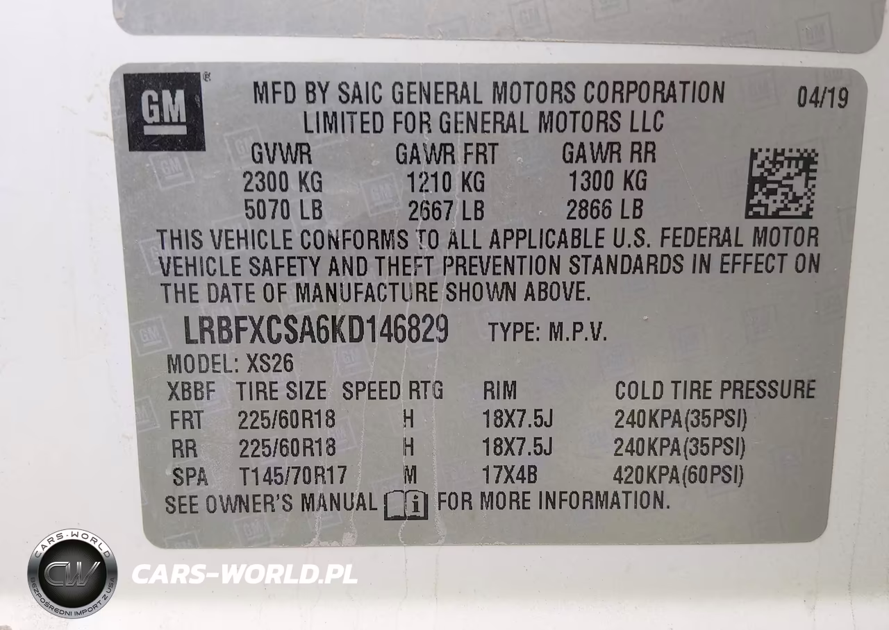 2019 Buick Envision Fwd Essence VIN:LRBFXCSA6KD146829 - 9