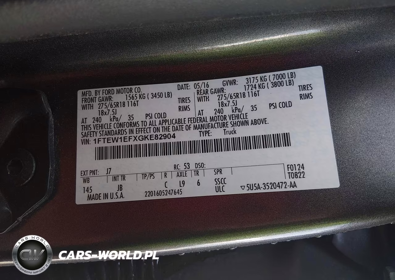 2016 Ford F-150 Xlt VIN:1FTEW1EFXGKE82904 - 9