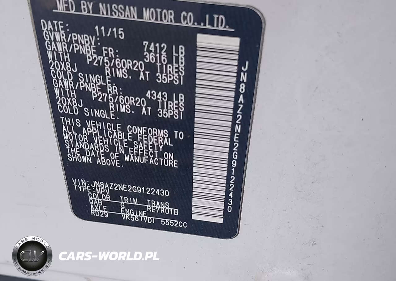 2016 Infiniti Qx80 VIN:JN8AZ2NE2G9122430 - 9