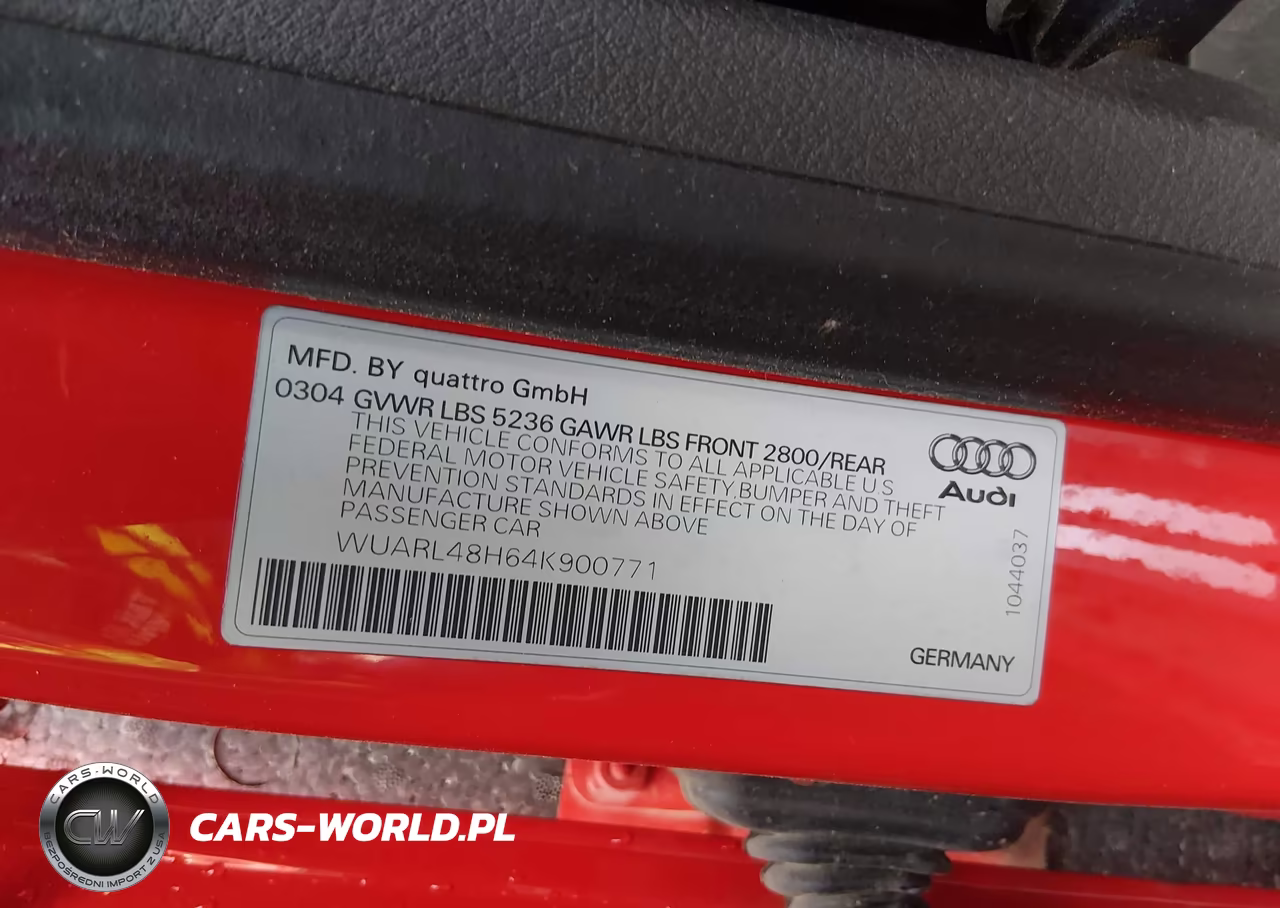 2004 Audi S4 VIN:WUARL48H64K900771 - 9